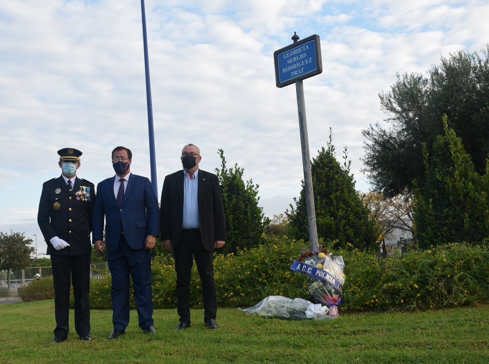El acto de recuerdo al policía Sergio Rodríguez-Prat.