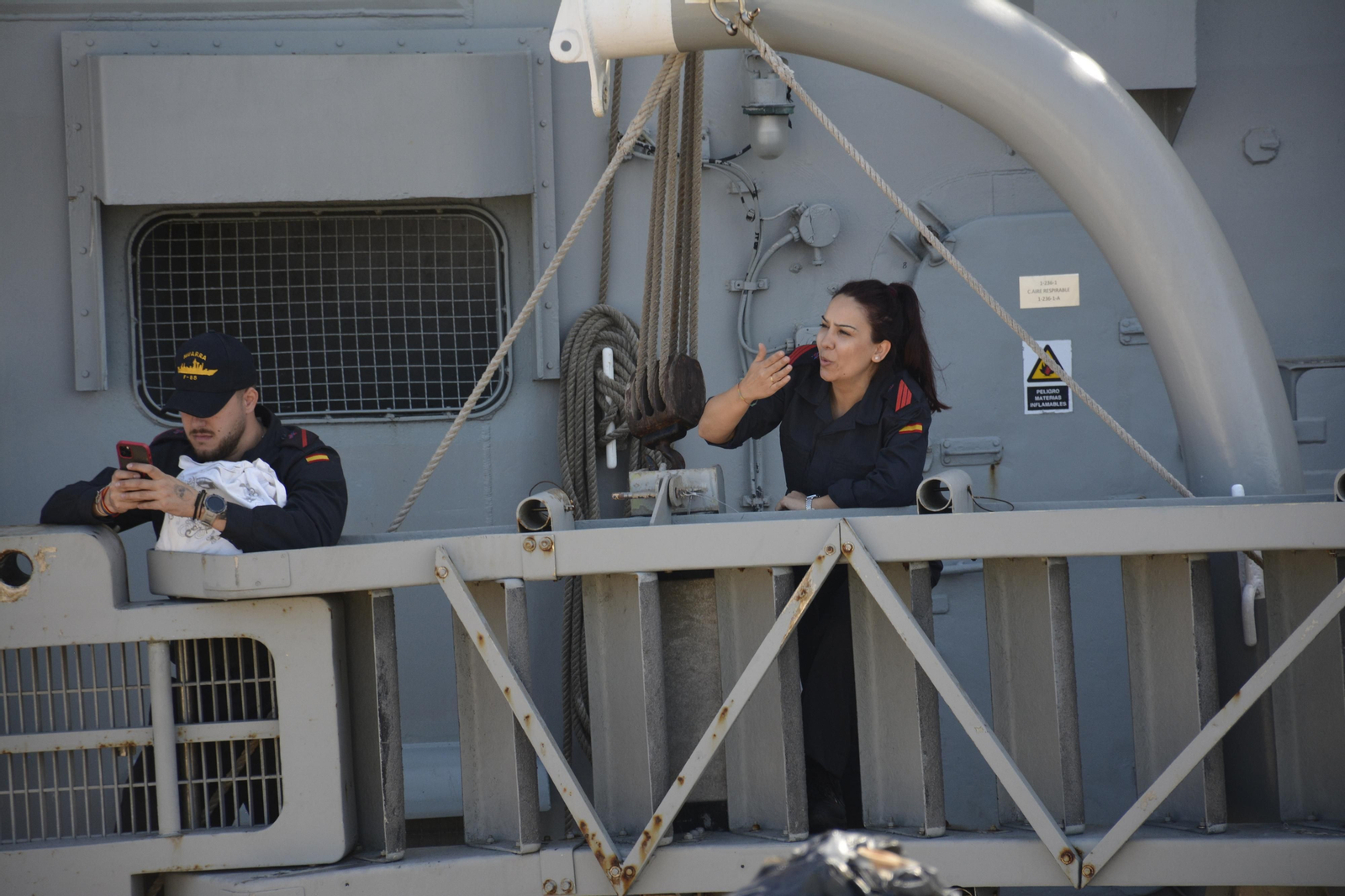 Armada: Las imágenes de la despedida a la fragata Navarra en la Base de Rota