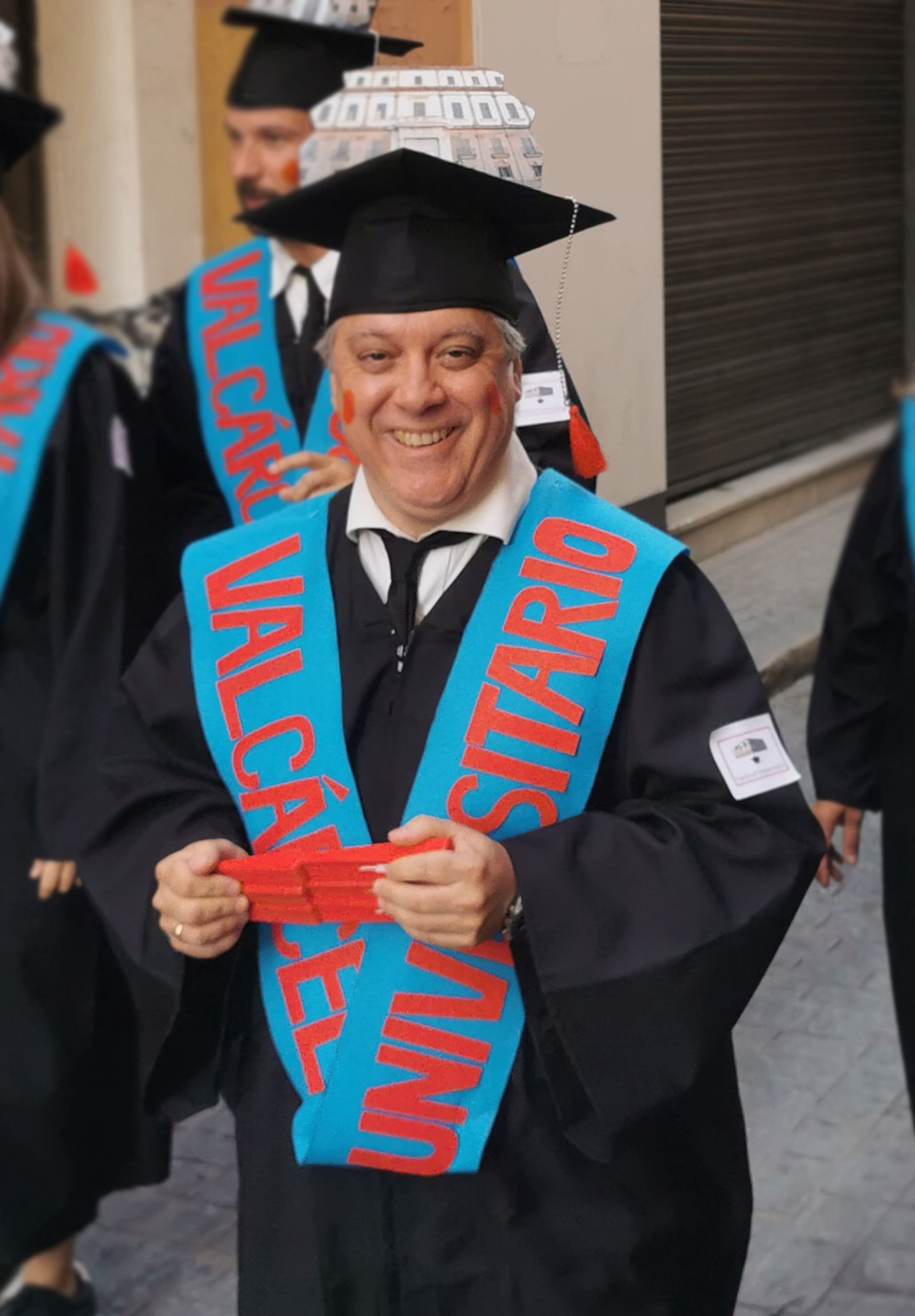 Óscar Torres, disfrazado.