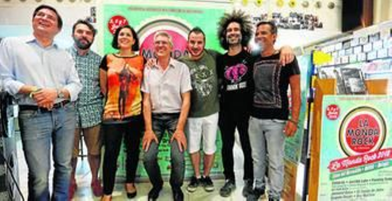 Presentación de la quinta edición de La Monda Rock, ayer, en Discos Candilejas.
