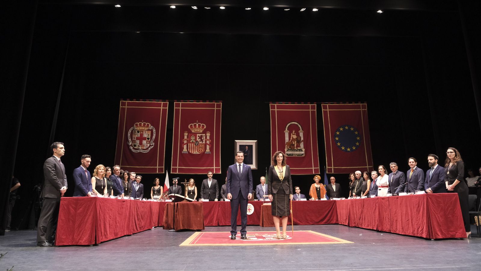 Imágenes de la investidura como Alcaldesa de Almería, de María del Mar Vázquez Agüero