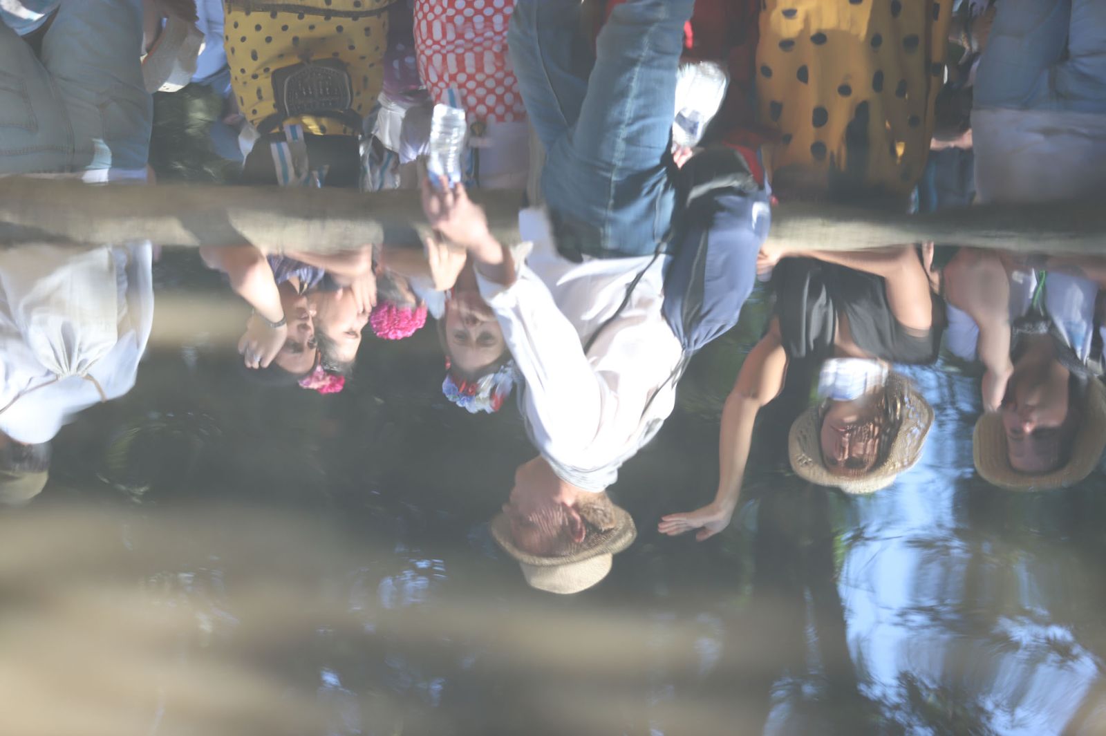 Imágenes de la Hermandad del Rocío de Huelva en la charca