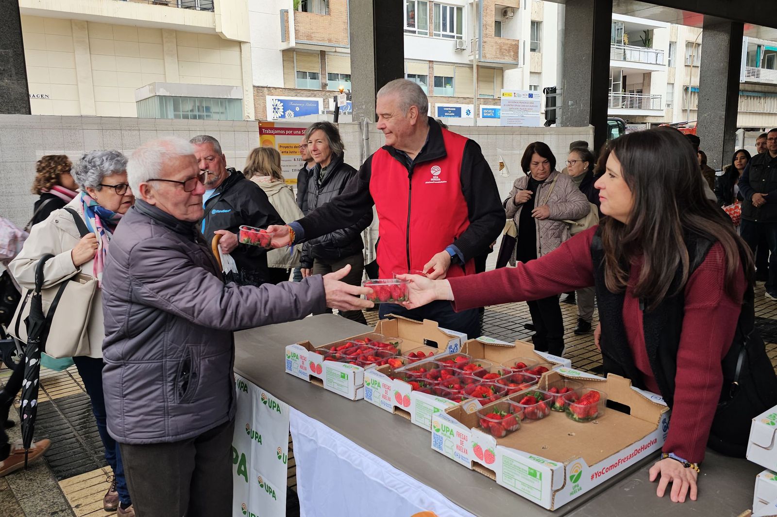 Un momento del reparto