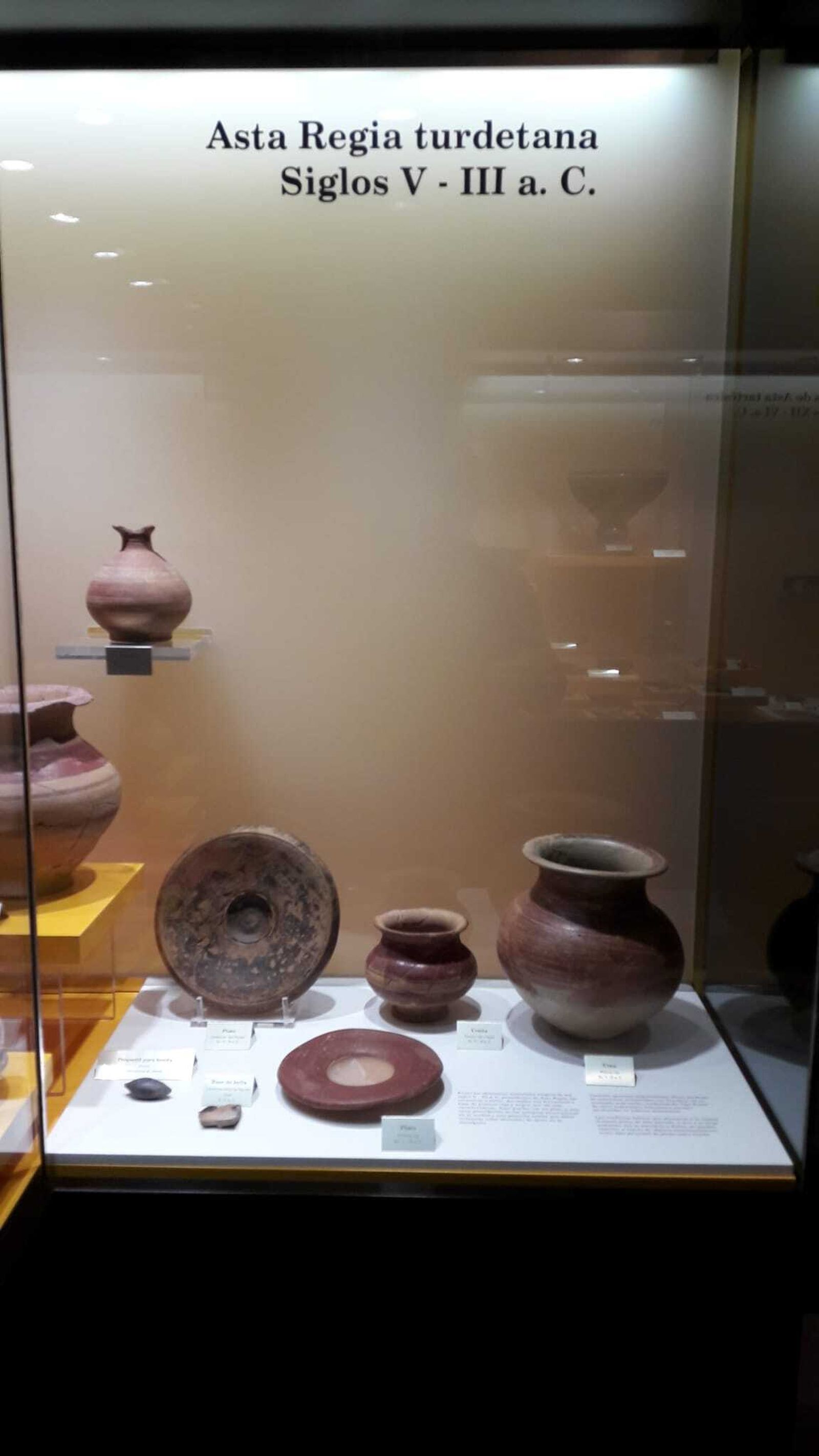 Piezas de la Asta Regia turdetana en el Museo de Jerez.