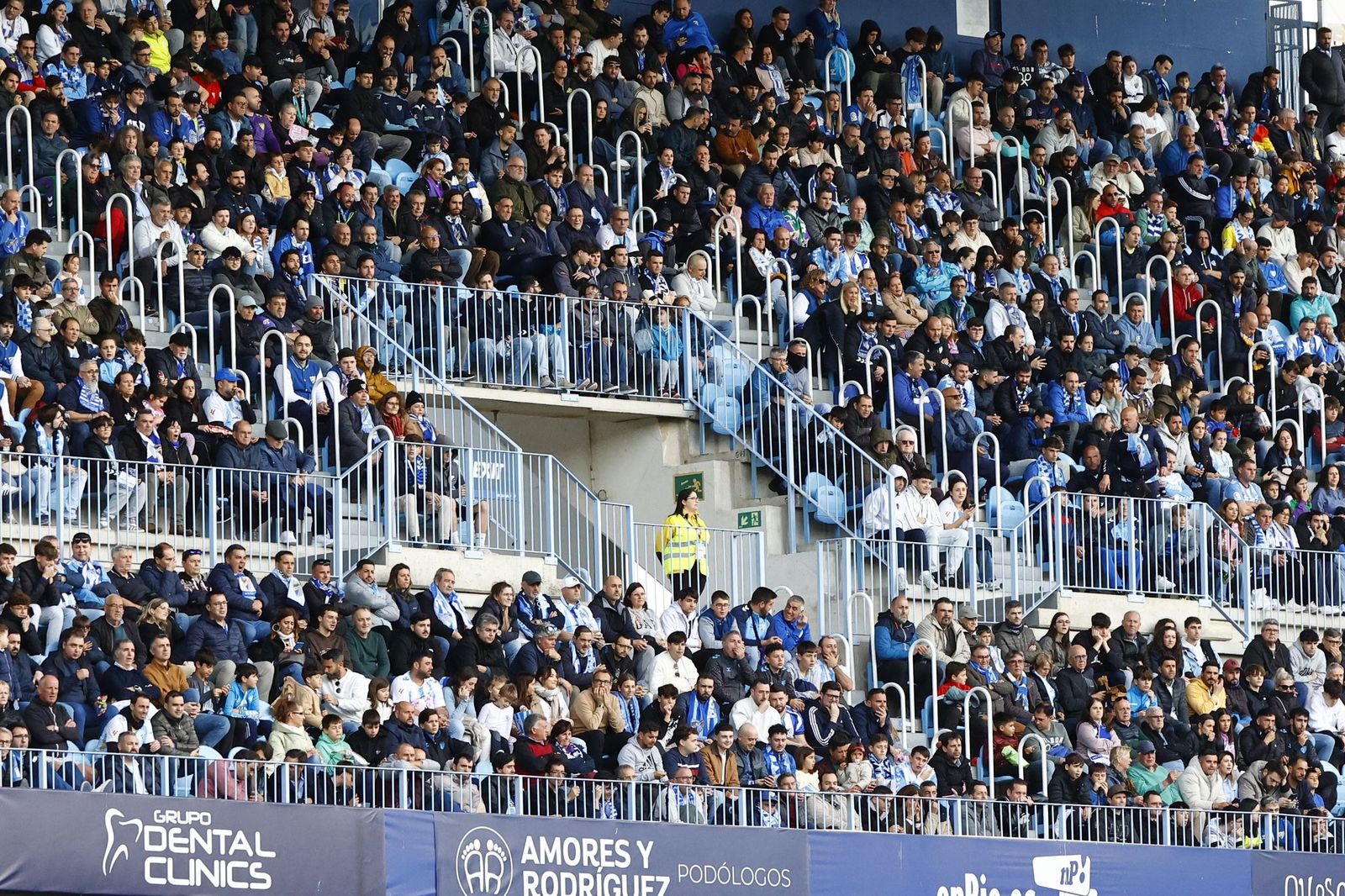 Búscate en La Rosaleda durante el Málaga CF-Racing de Ferrol