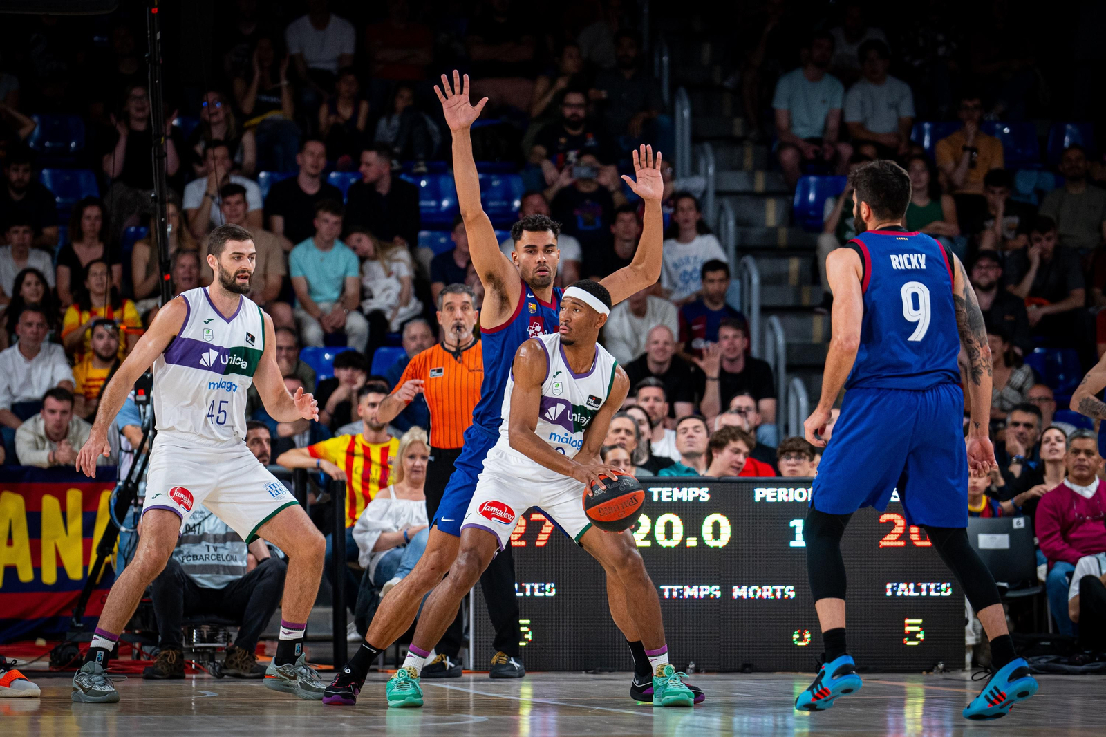 El Barcelona - Unicaja de ACB, en fotos