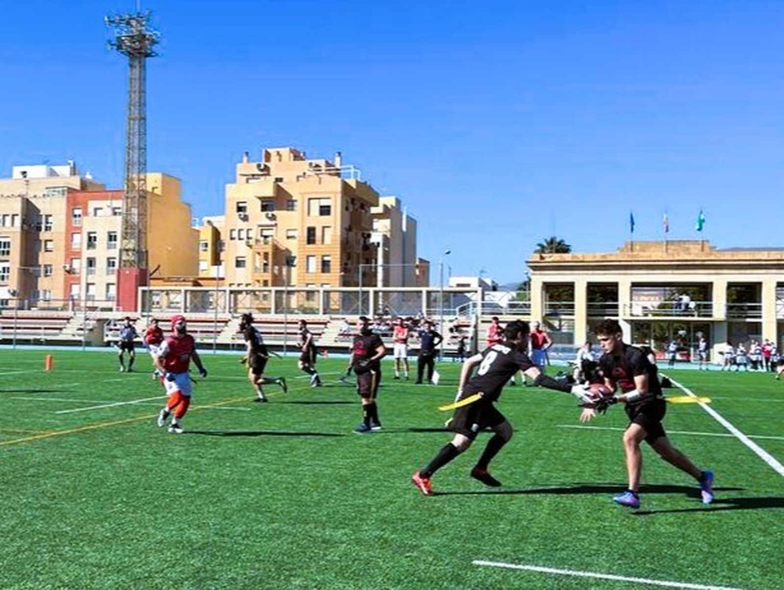Momento del duelo disputado en Almería.