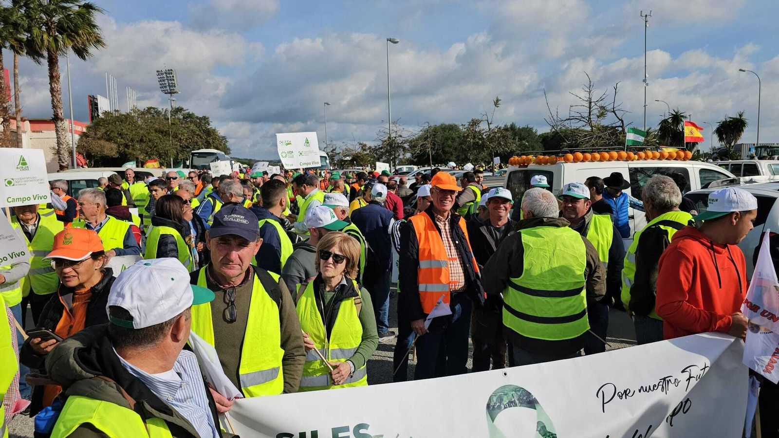 Agricultores jiennenses en Cádiz.