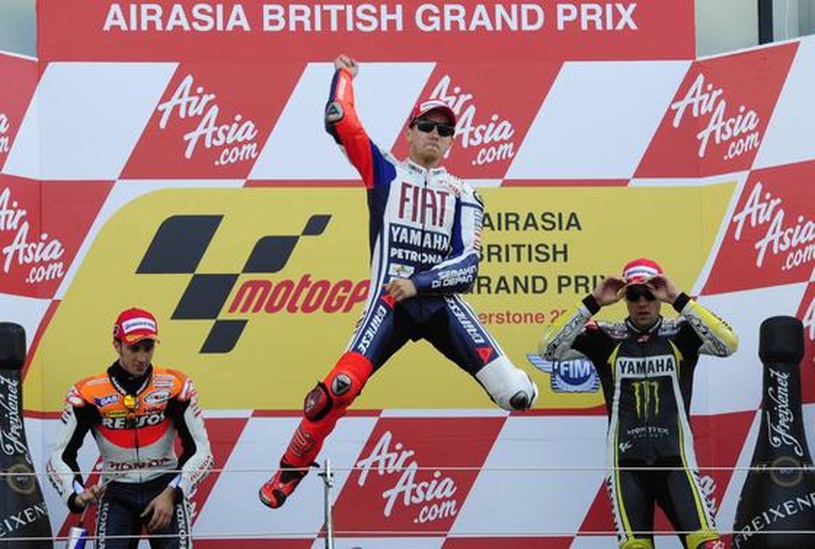 Podio de MotoGP.

Foto: EFE/ AFP/ Reuters