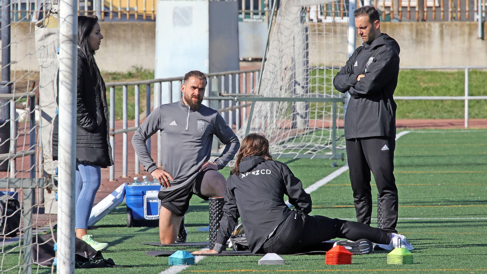 Entrenamiento de Juan Pedro 'El Pirata' con el Xerez CD