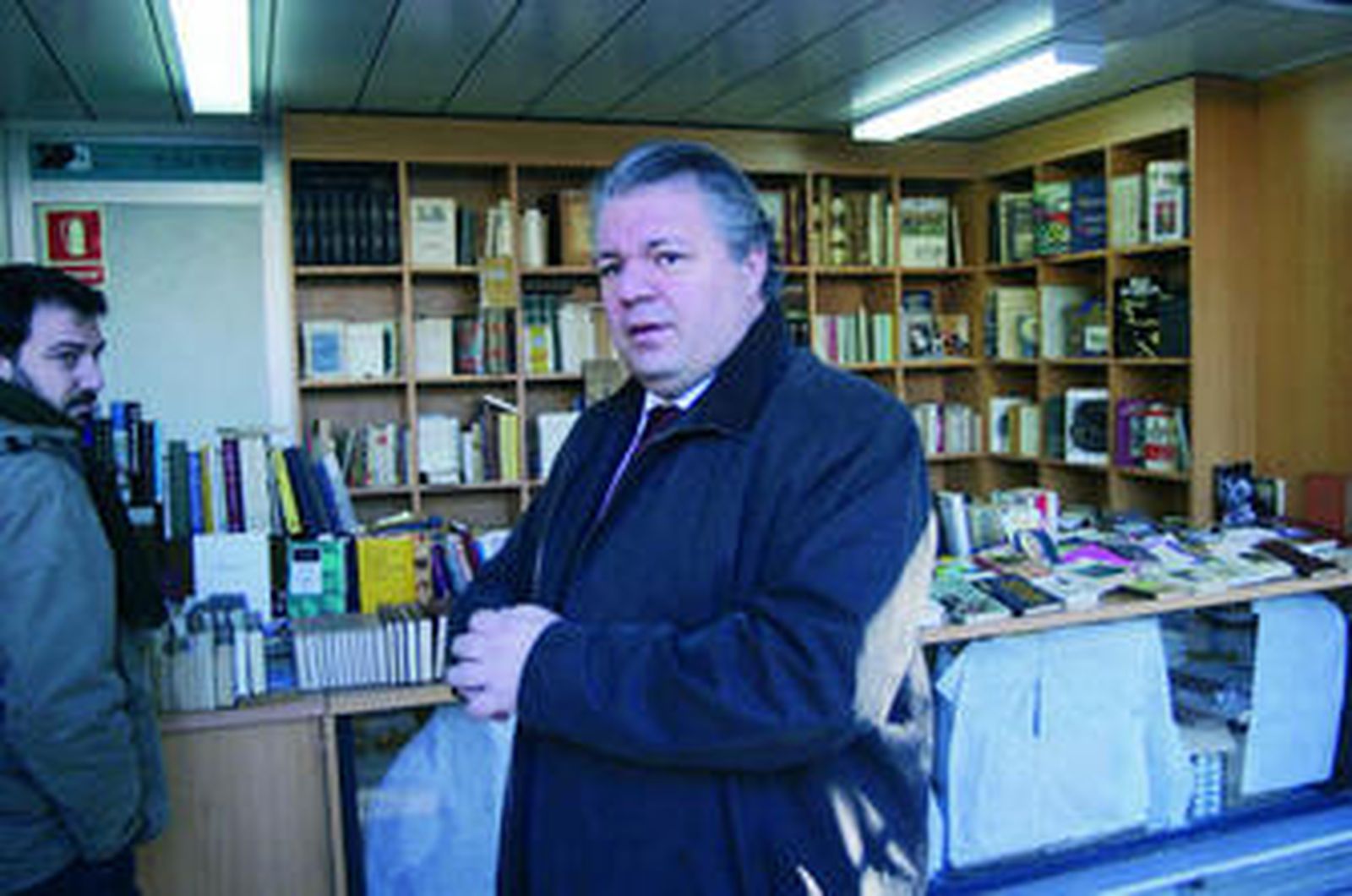 Marset, durante una de sus últimas visitas a la Feria del libro antiguo de Sevilla.
