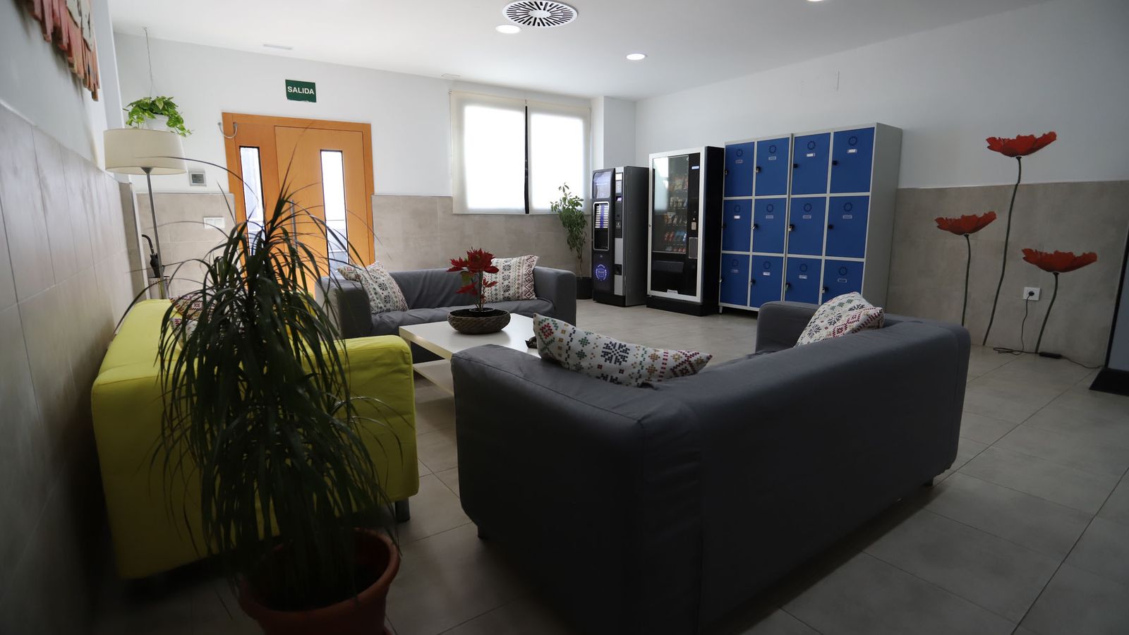 Área de recepción del CIMI Odiel, en Peguerillas.