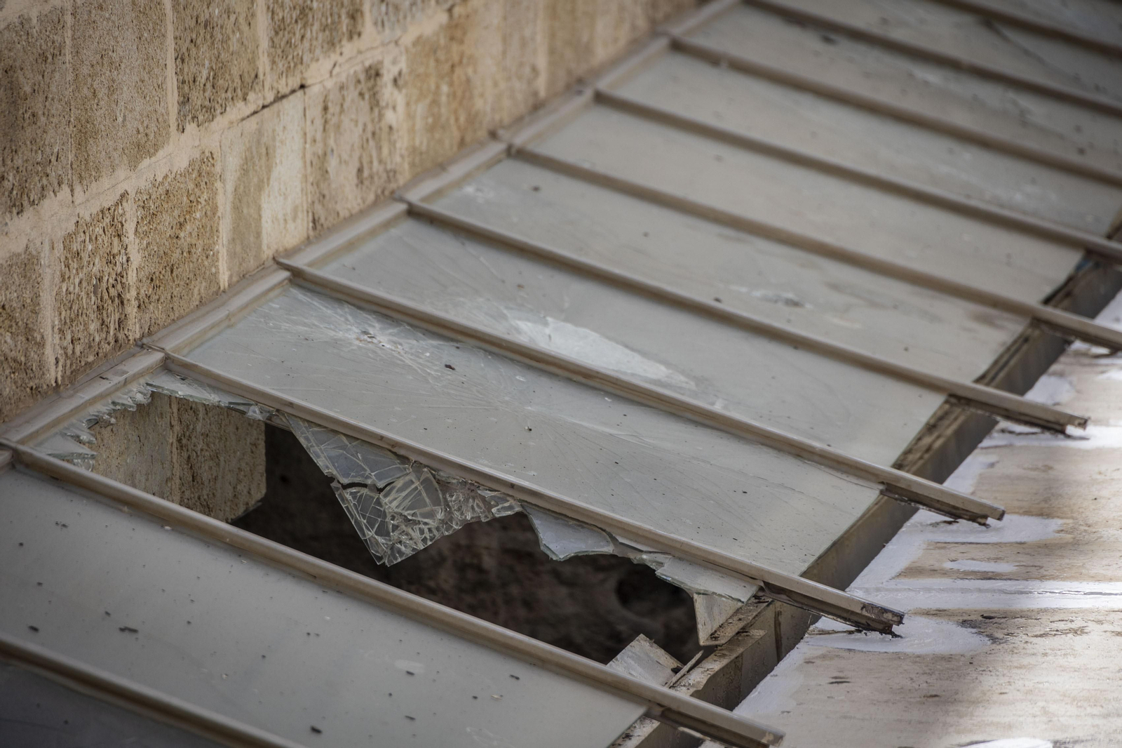 Las imágenes del mal estado de los paseos de Cádiz