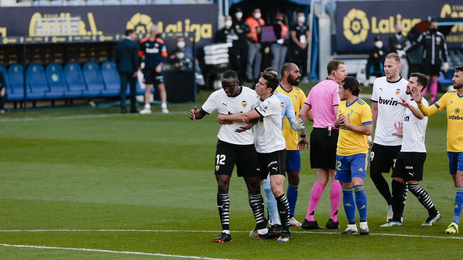Las Imágenes del partido Cádiz-Valencia