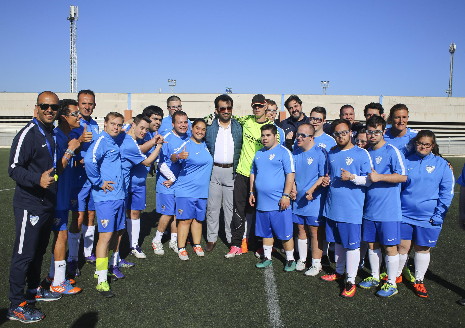 Las fotos del jeque Al-Thani con el Málaga Genuine
