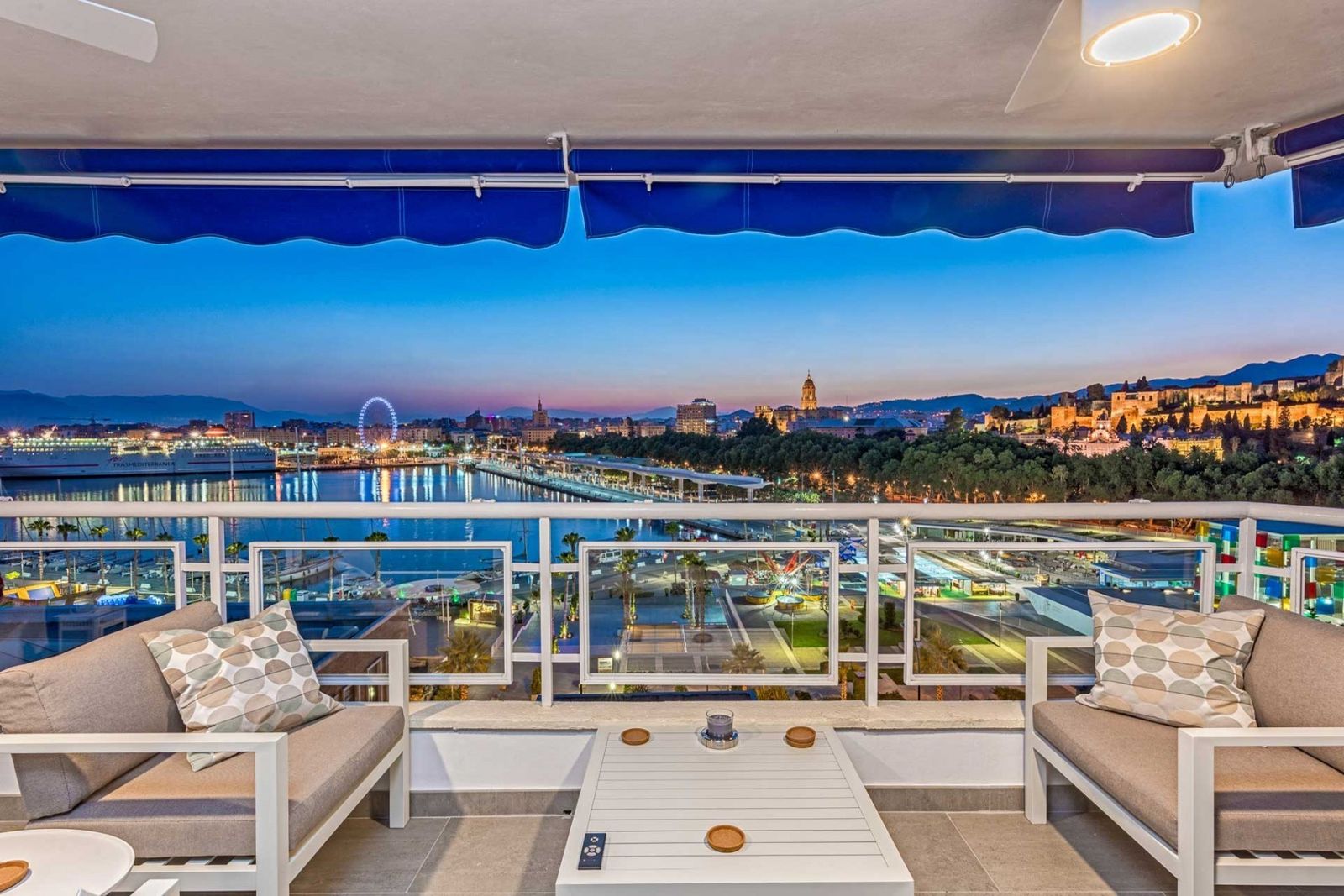 Vista de una de las viviendas de alquiler turístico en La Malagueta.