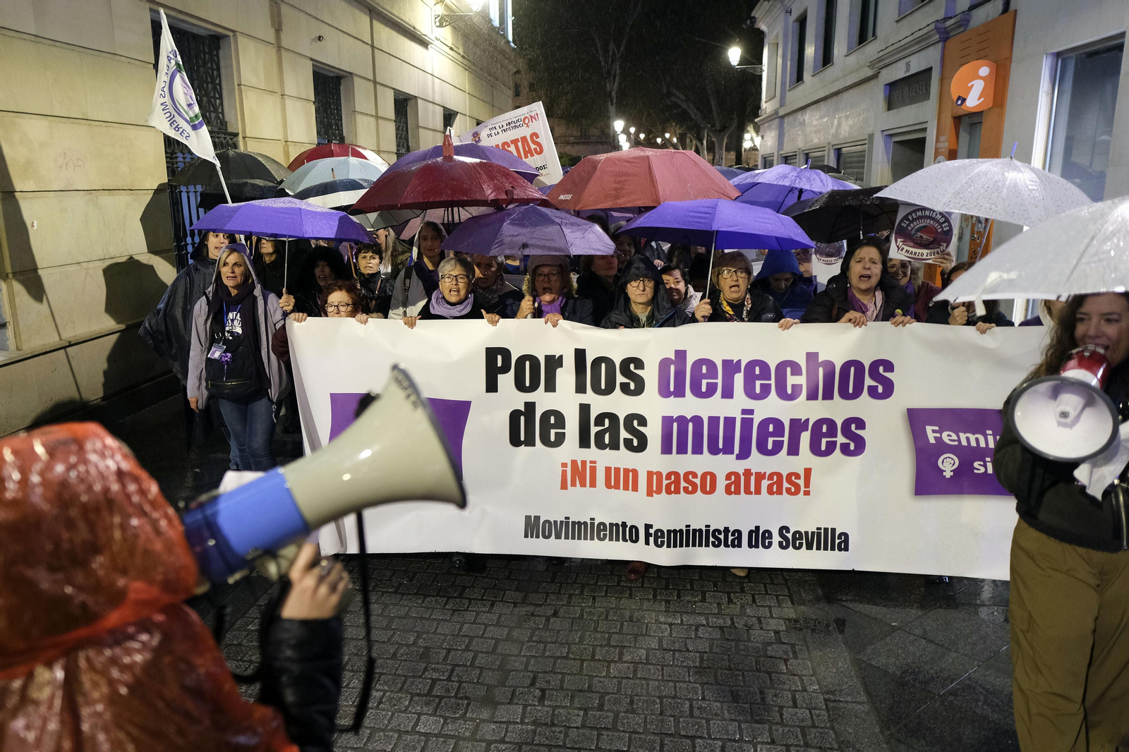 Manifestación 8M del Movimiento Feminista de Sevilla Con el lema "Ni promesas, ni excusas. Las mujeres exigimos realidades"