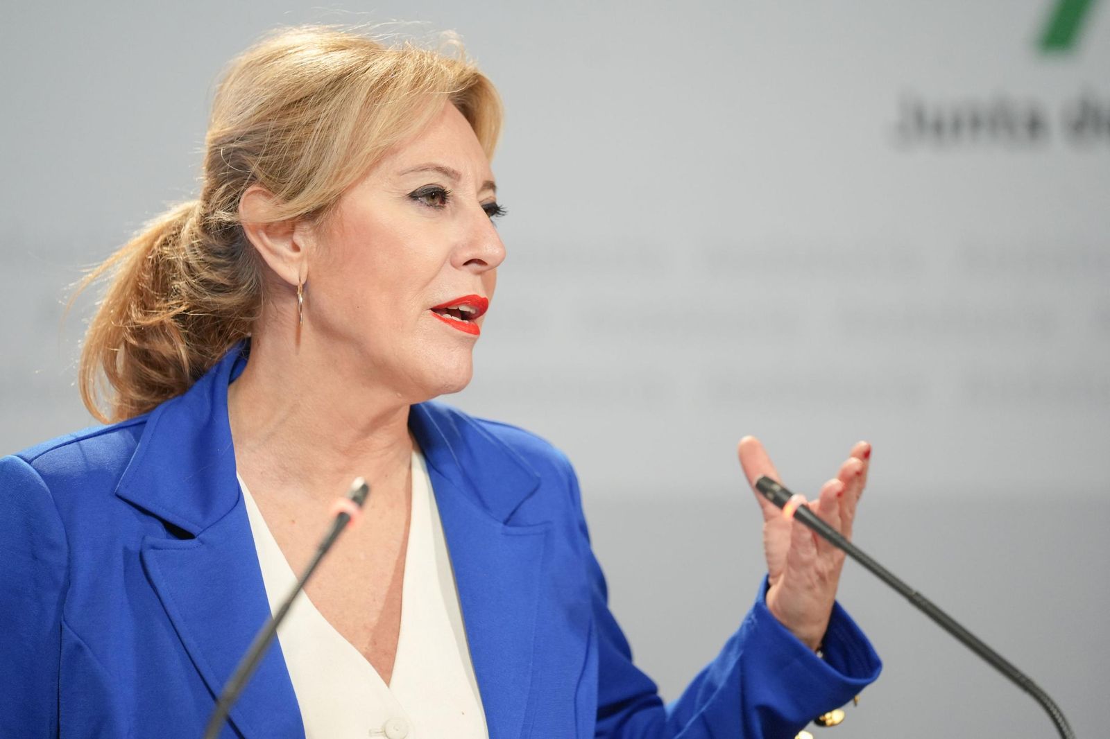 La consejera de Hacienda y portavoz del Gobierno andaluz, Carolina España