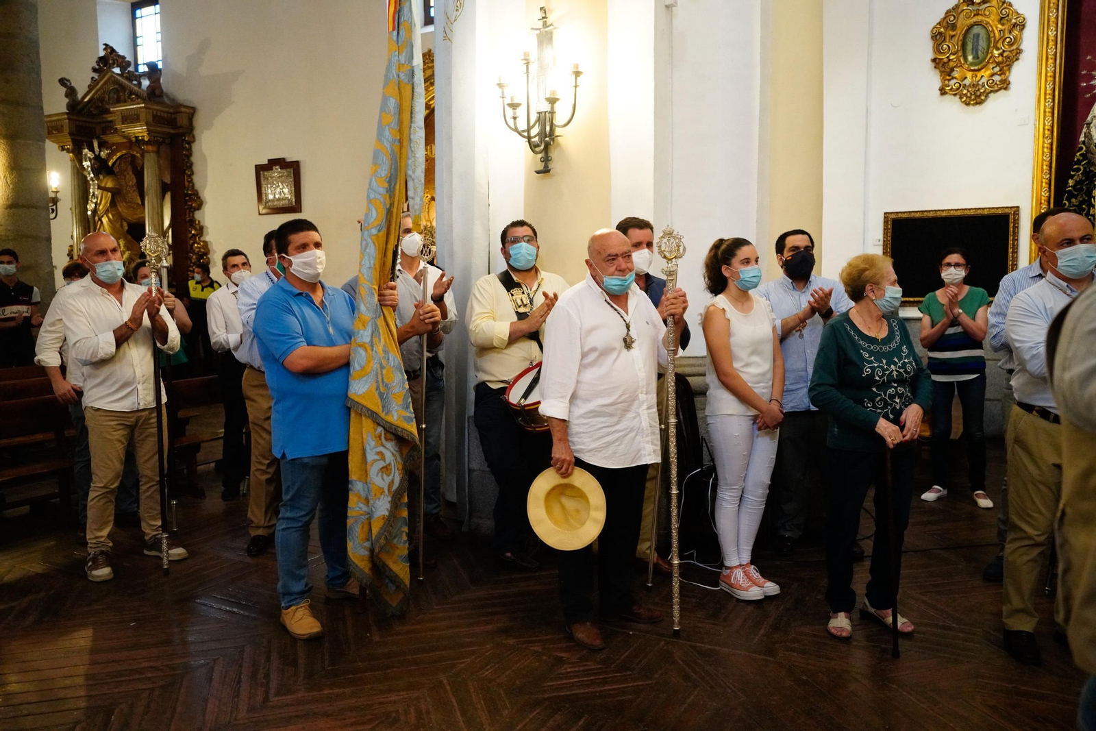 Las fotografías de la llegada de la Virgen de Luna a Villanueva de Córdoba