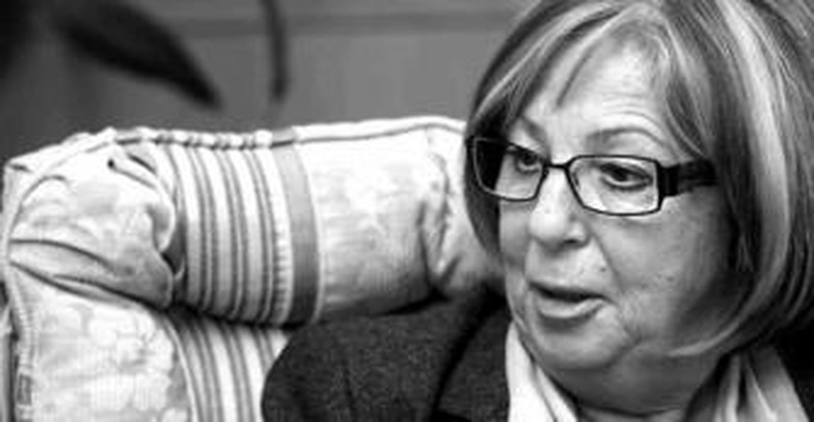 La aspirante a la reelección como rectora, durante la entrevista.