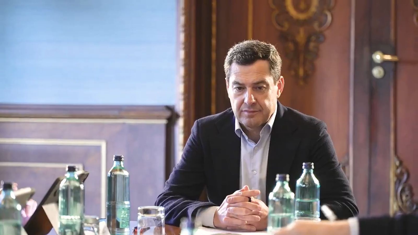 Juanma Moreno preside este martes  la reunión para evaluar los daños que deja el enjambre de borrascas en Andalucía