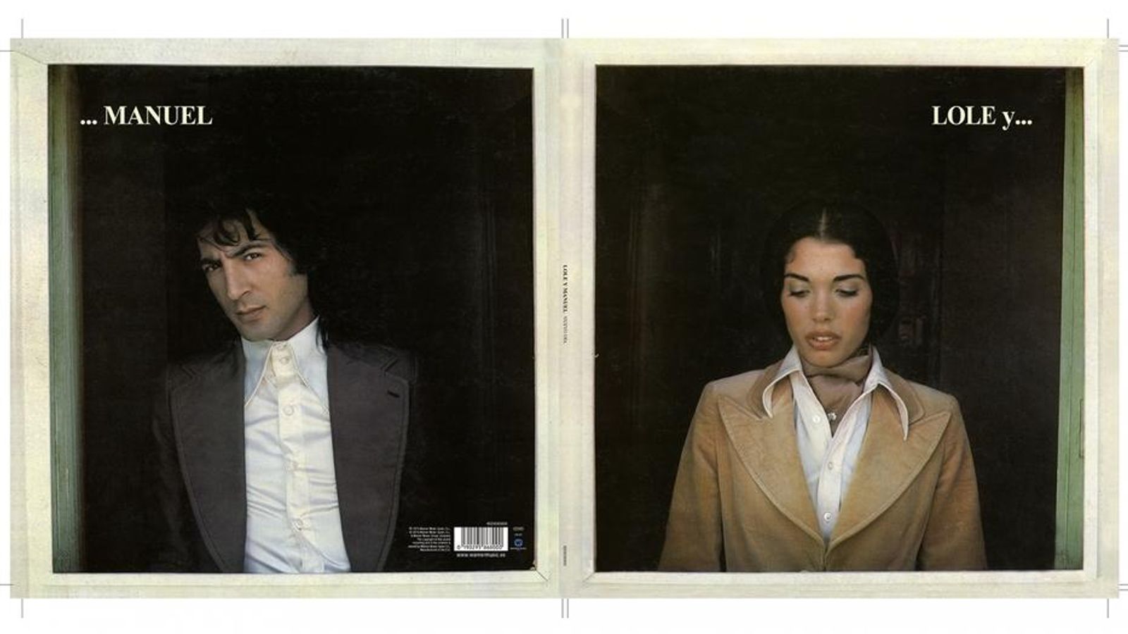 Contraportada y portada del primer disco de Lole y Manuel.