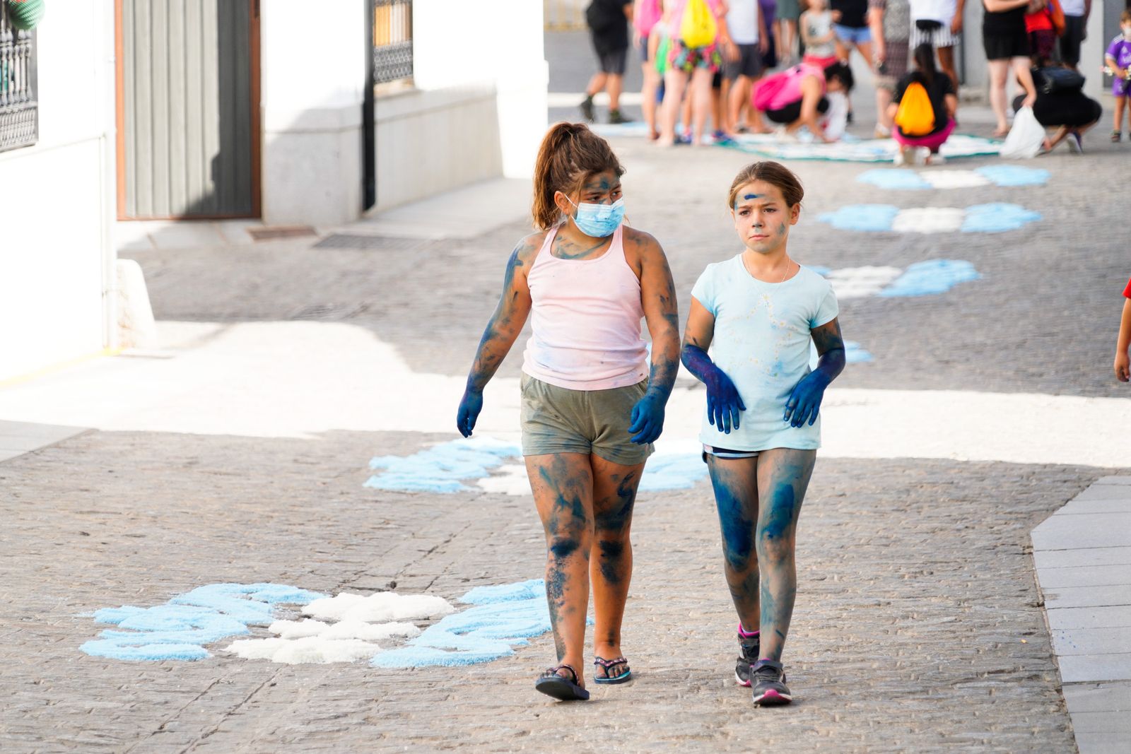 Las alfombras de Dos Torres por San Roque, en imágenes.