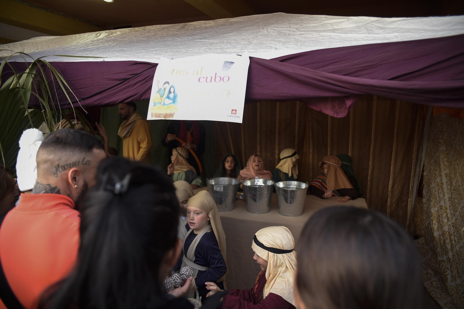 Fotos del belén viviente del Colegio Salesianos de La Línea