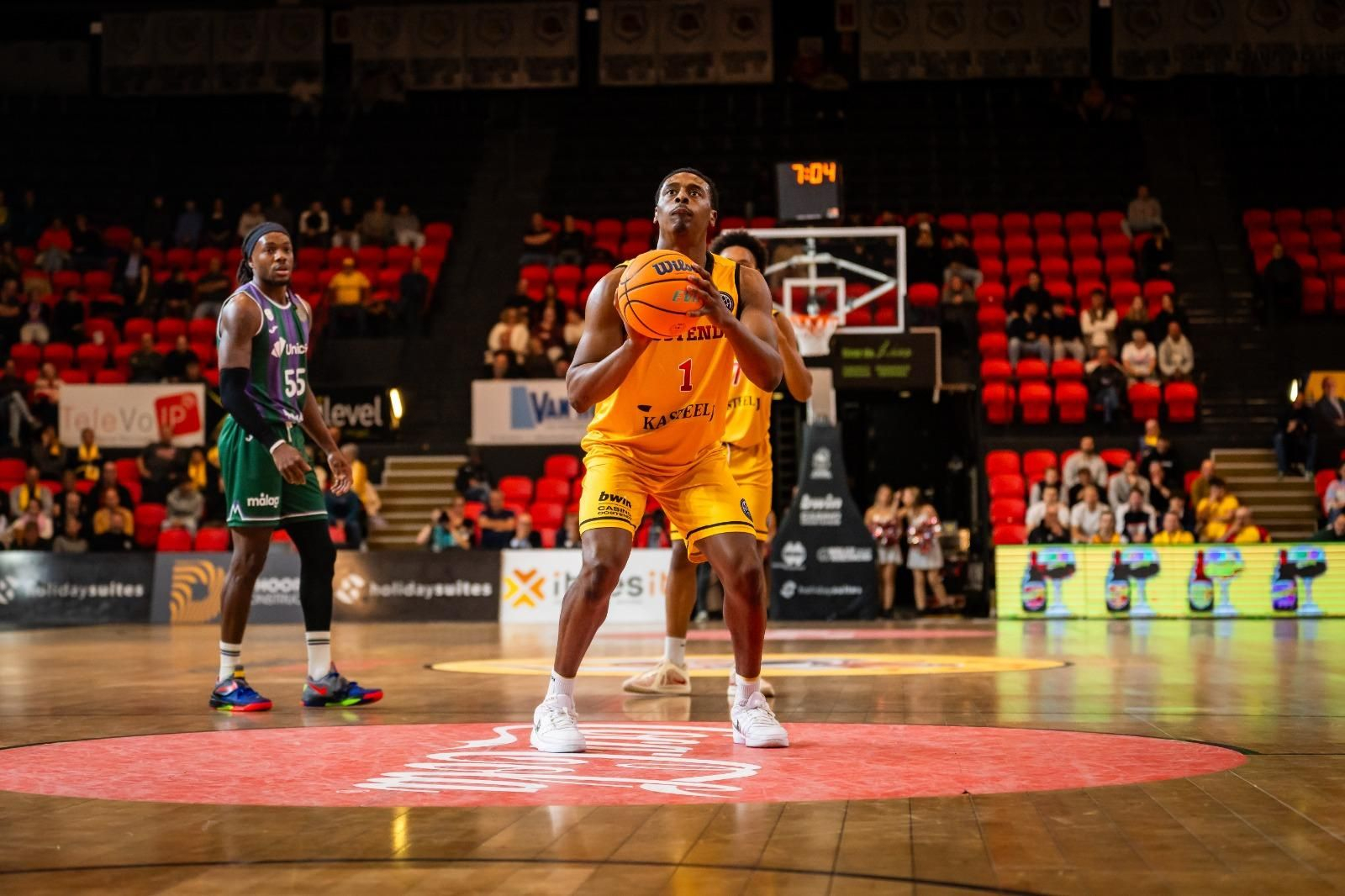 El Oostende-Unicaja, en fotos