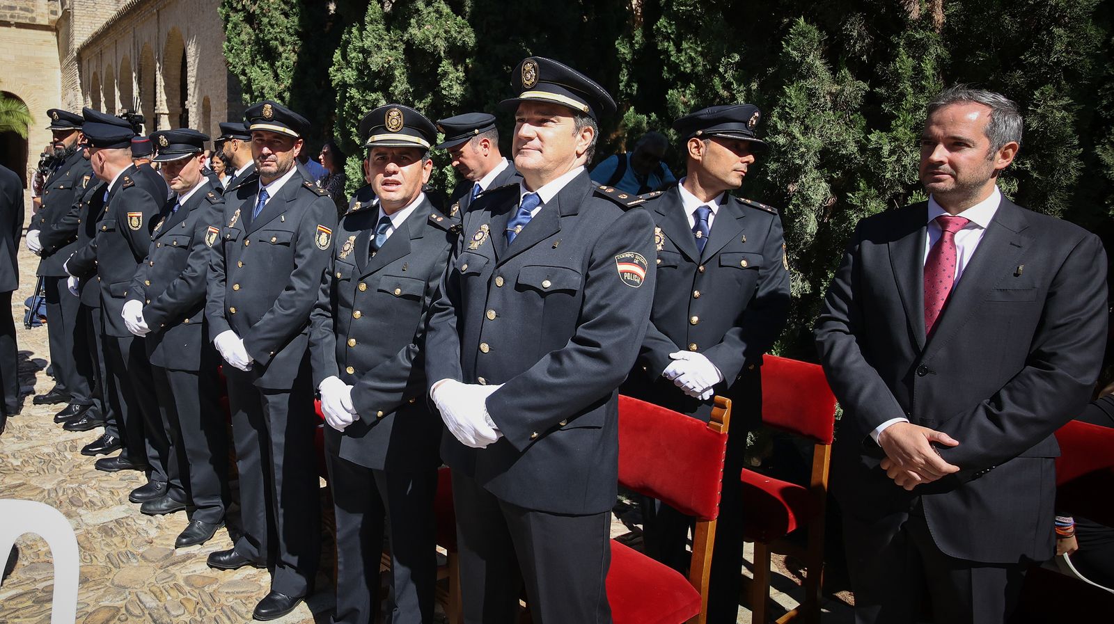Emotivo acto por el Día de la Policía Nacional celebrado en Jerez