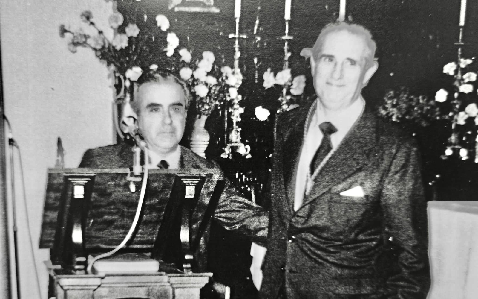 Pie de foto: Bartolomé Lora Lara, a la derecha, junto a José Luis Ferrer Cabral.