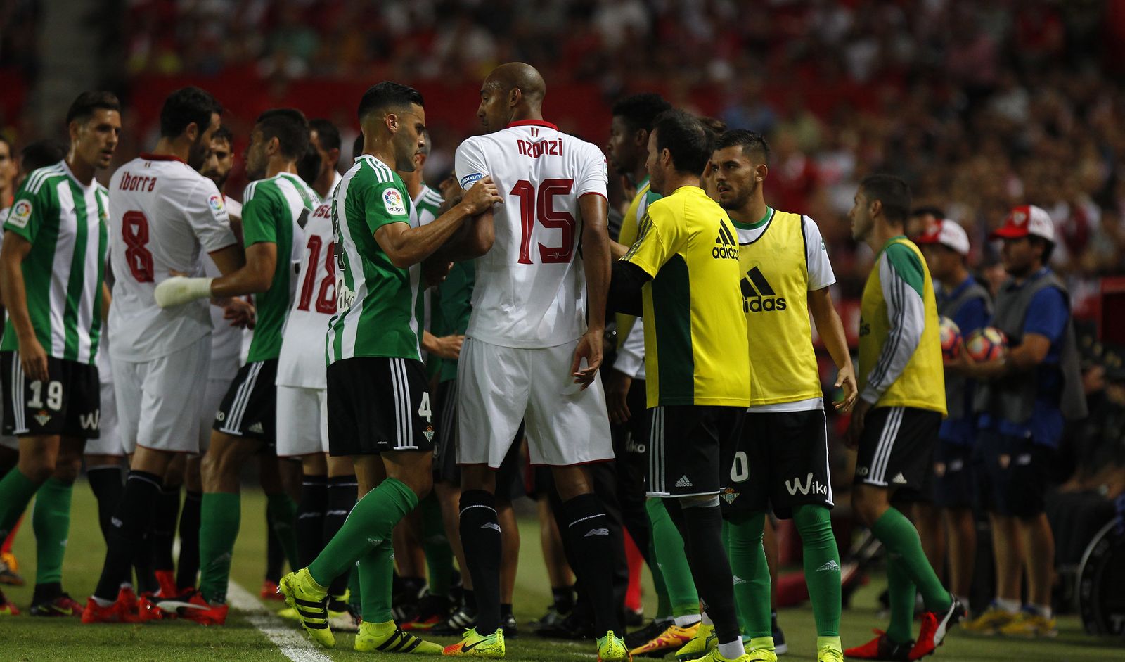 El derbi Sevilla-Betis de la pasada temporada en el Sánchez Pizjuán