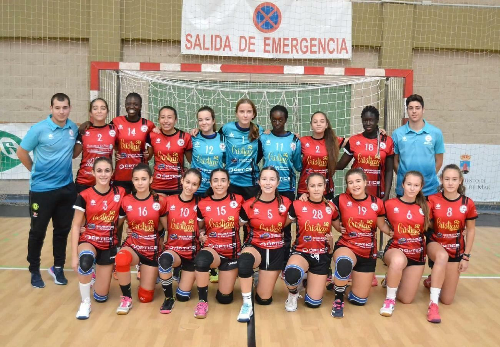 Equipo infantil femenino del CB Roquetas