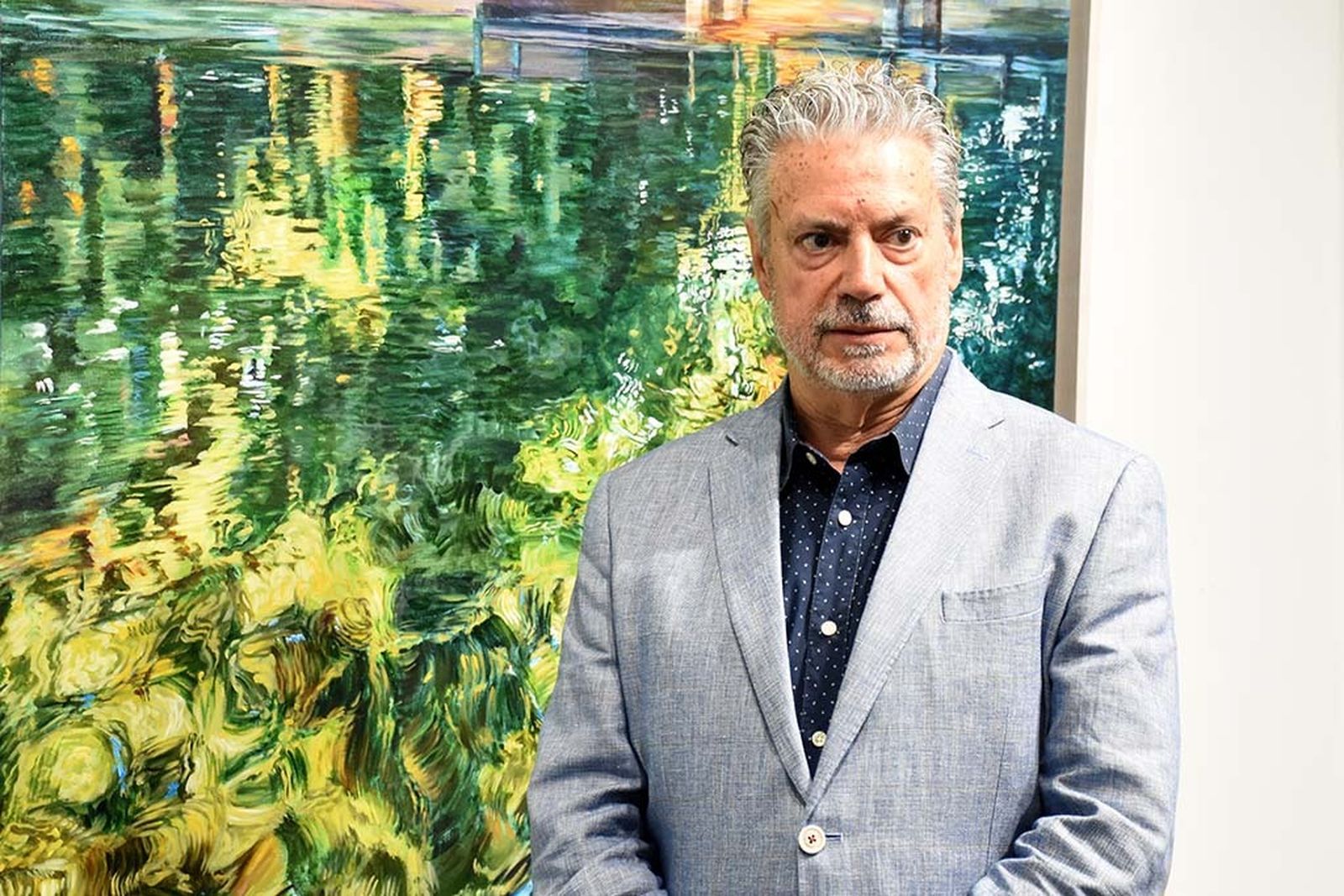 Inauguración exposición 'Naturaleza' del pintor ayamontino Juan Fernández.