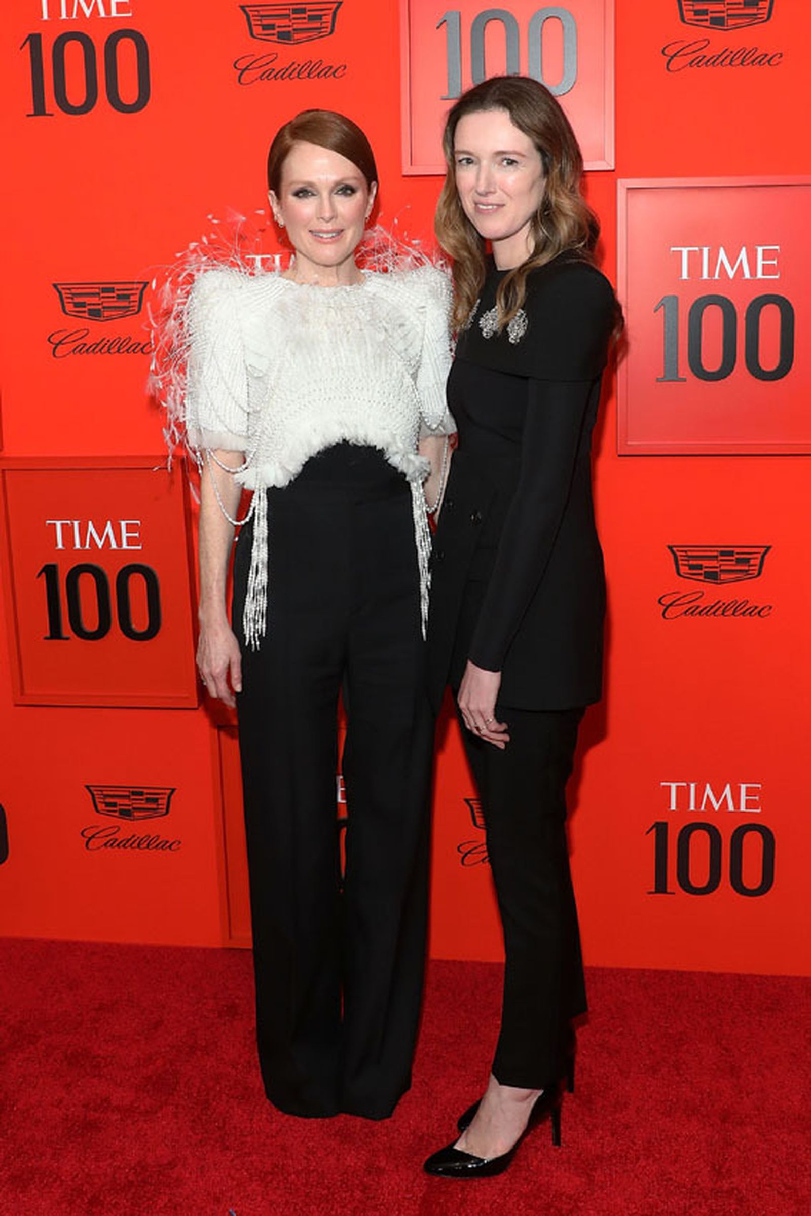 Julianne Moore, con la directora de Vogue.