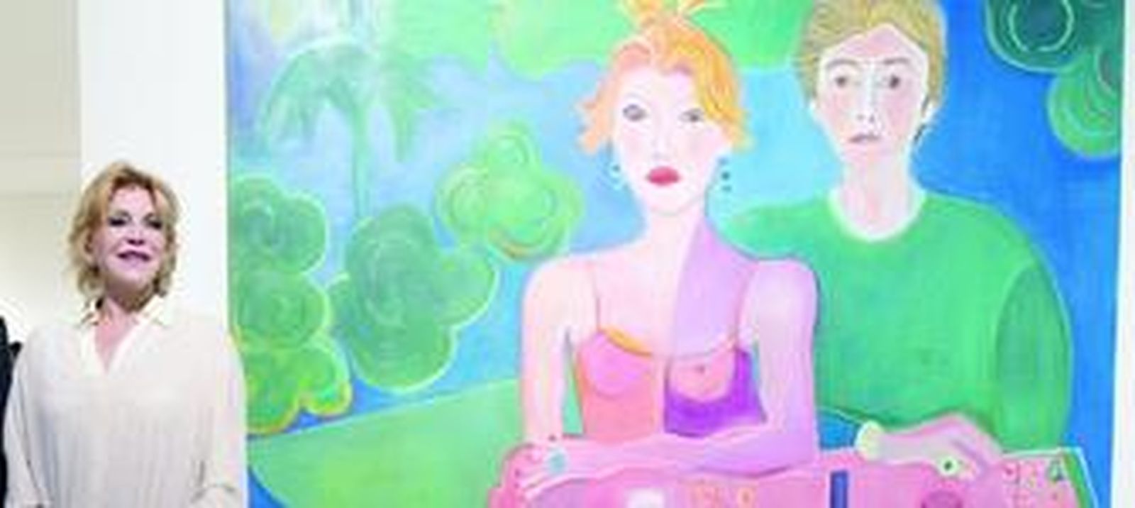 Los cuadros de Mercedes Lasarte sobre la baronesa