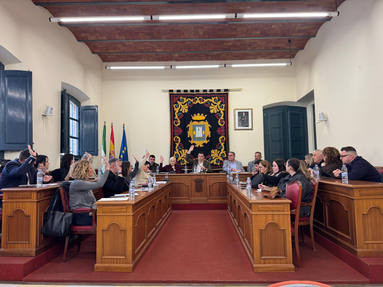 Sesión plenaria del Ayuntamiento de Níjar.
