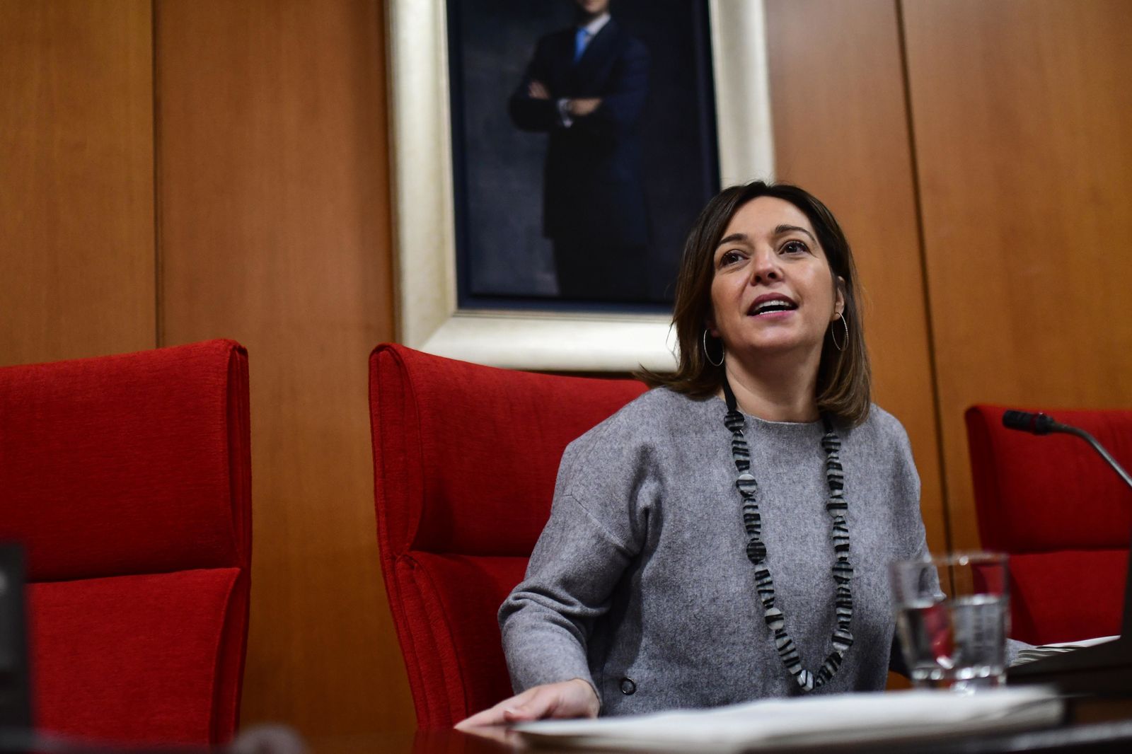 Isabel Ambrosio, en un momento del último Pleno celebrado en Capitulares.