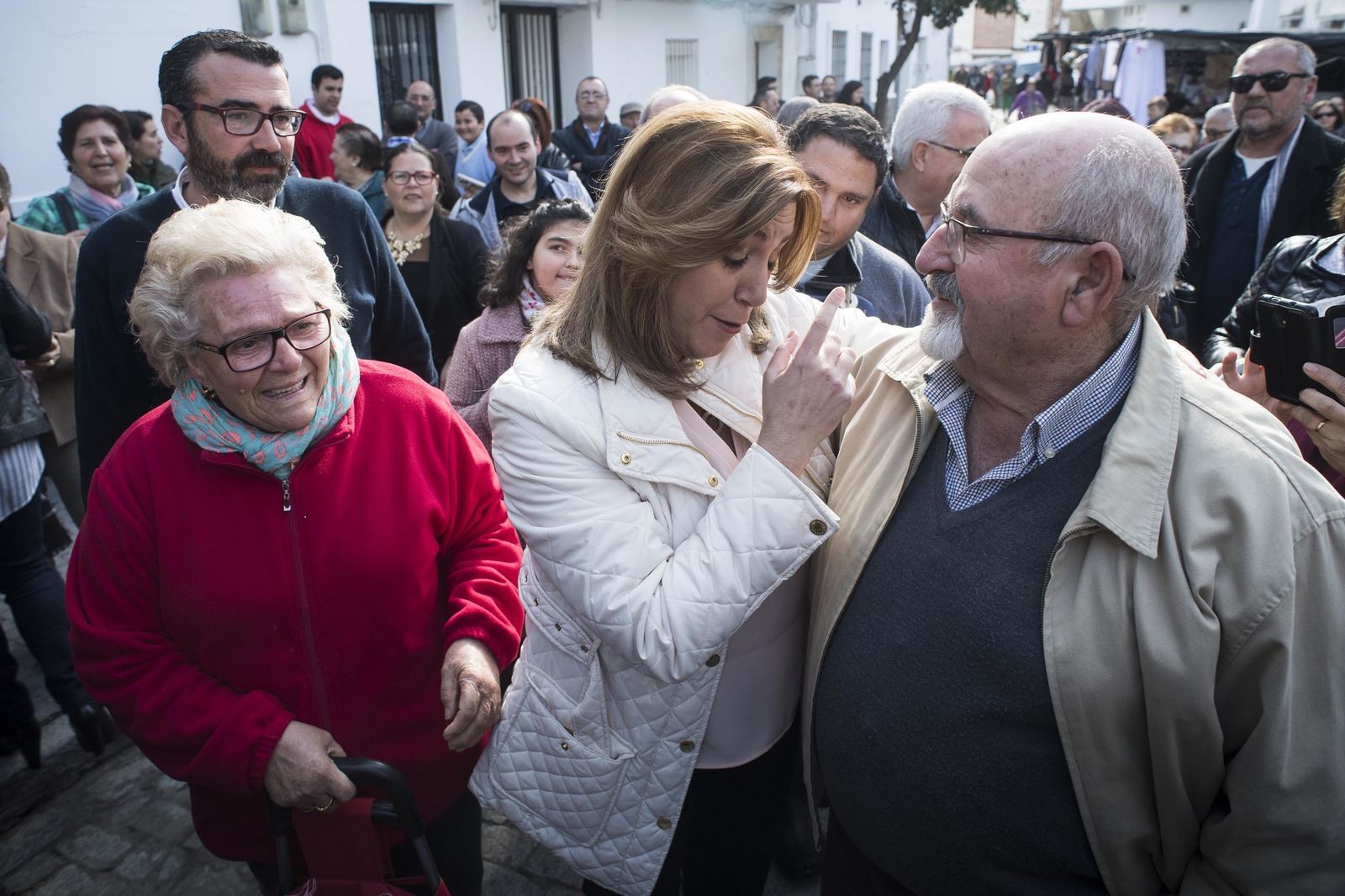 Las imágenes de Susana Díaz en Alcalá de los Gazules