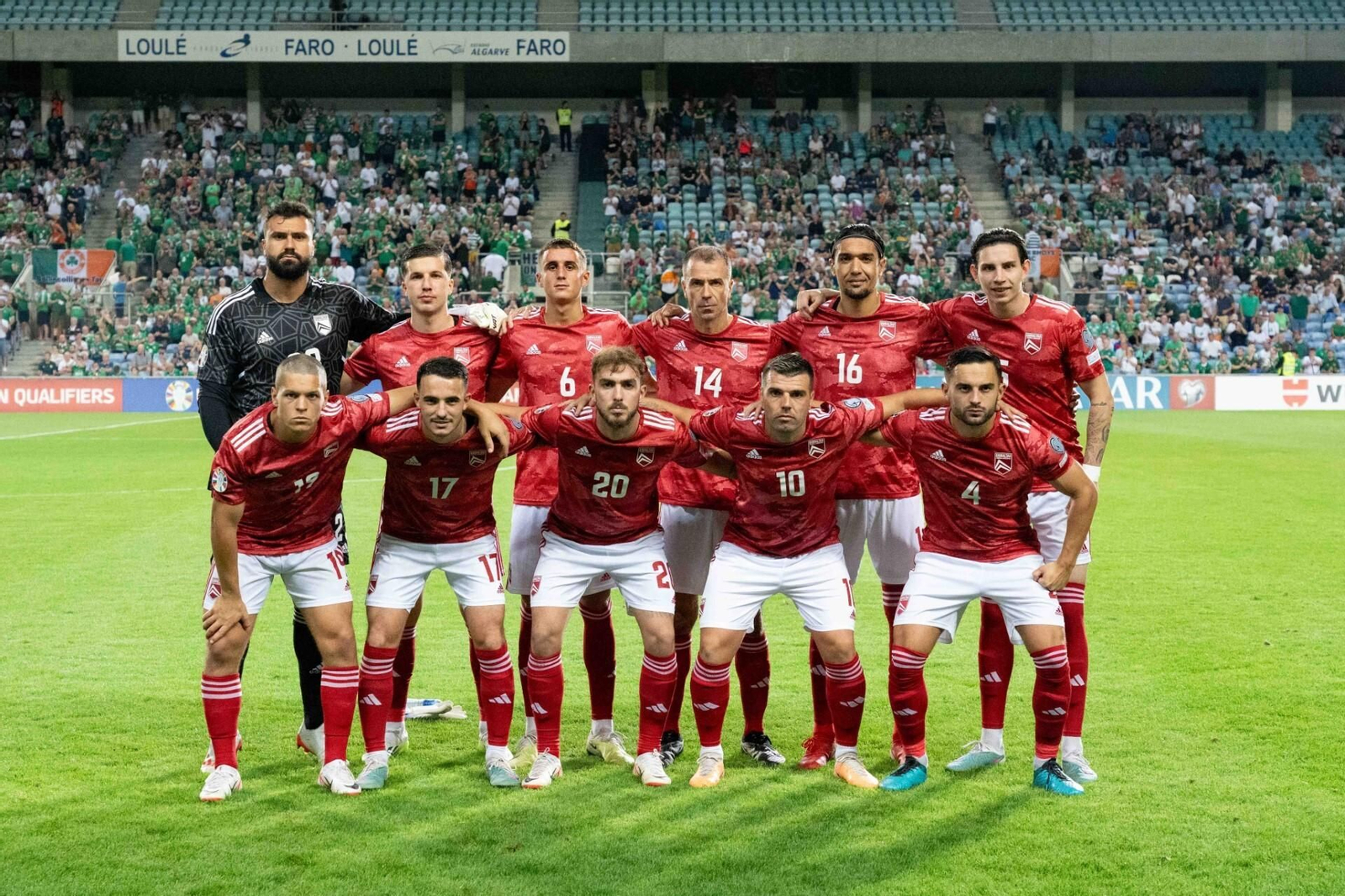 Once inicial de Gibraltar en su duelo con la República de Irlanda