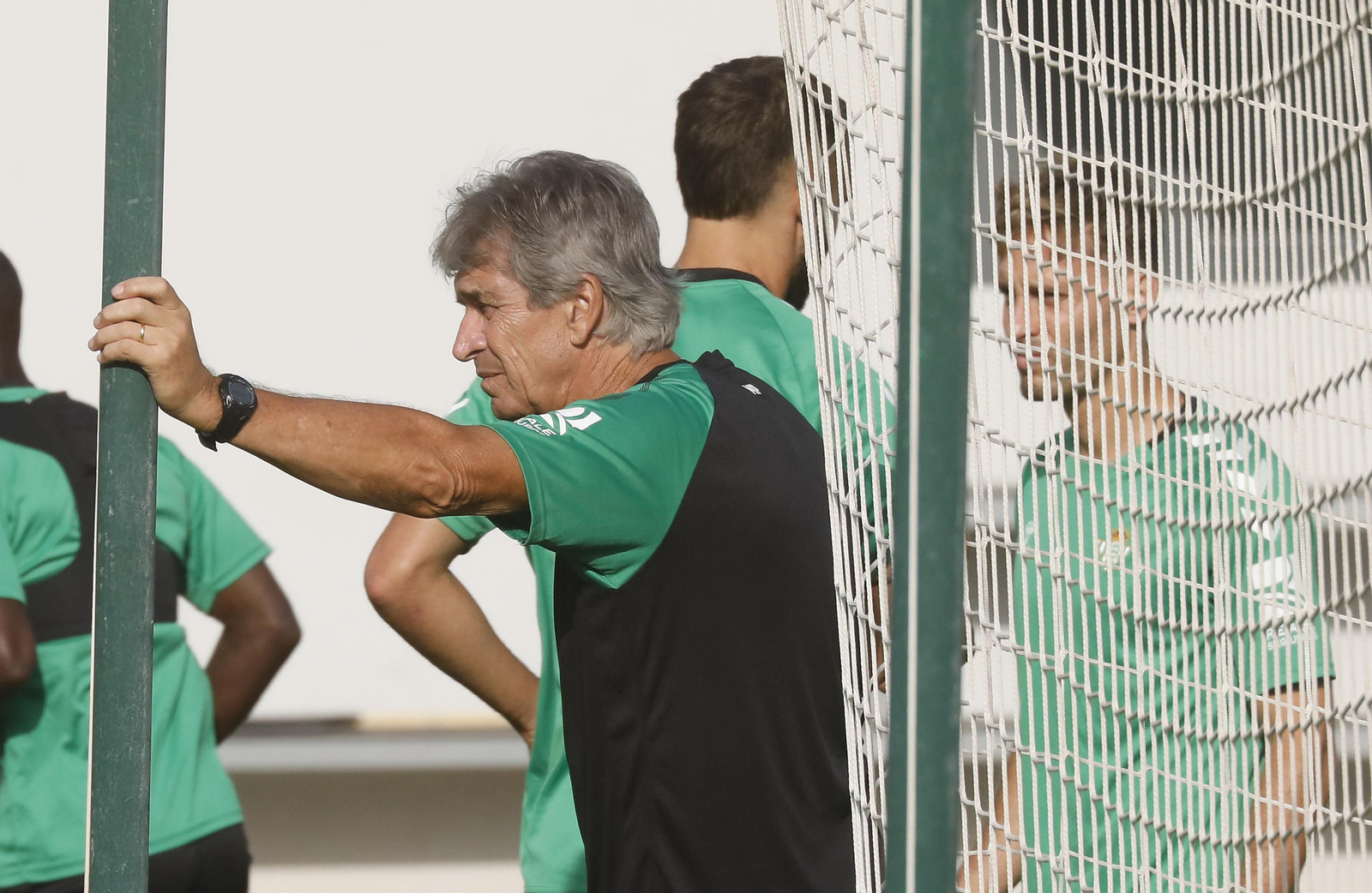 Manuel Pellegrini, en un entrenamiento reciente.