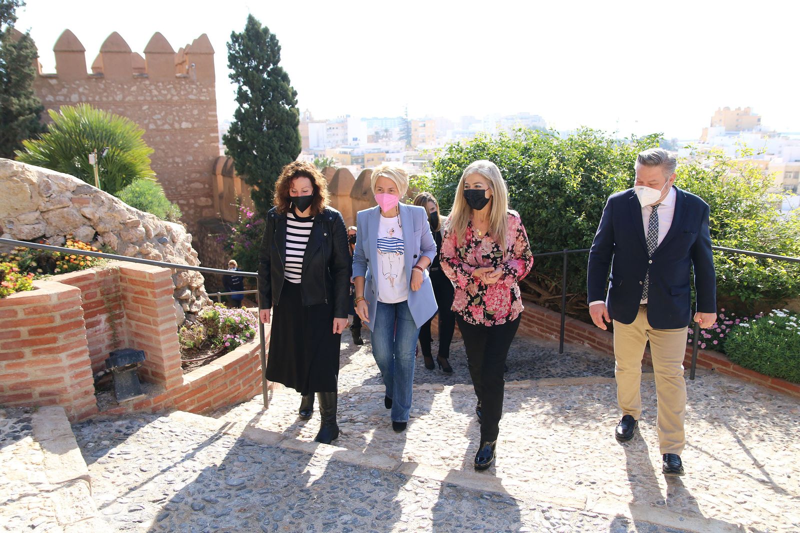 Fotogalería la consejera de Cultura visita las obras de rehabilitación de la Alcazaba de Almería
