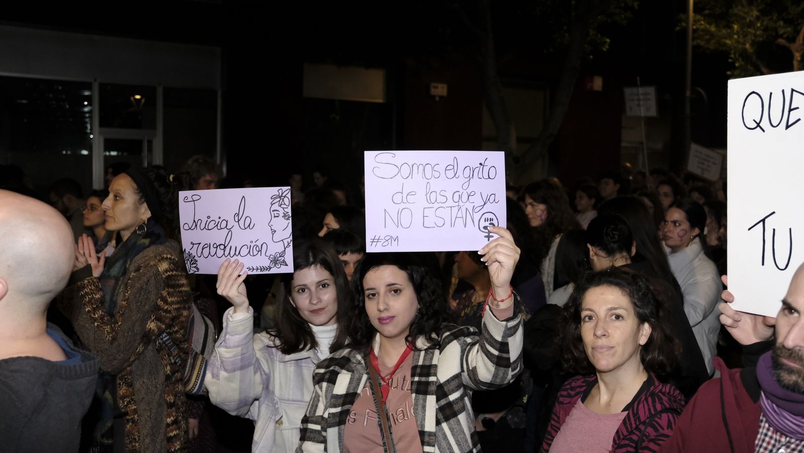Imágenes de las manifestaciones por el Día de la Mujer en Almería