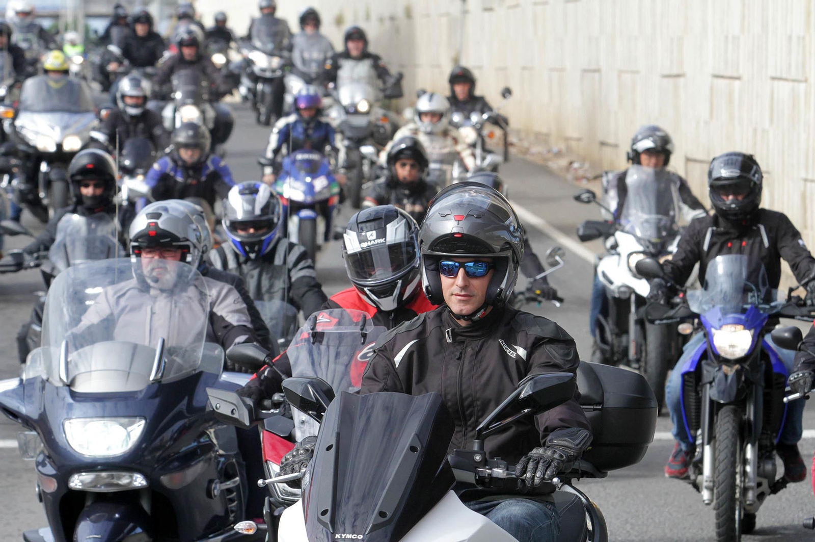 Imágenes  de la II Ruta Solidaria en Moto organizada por CSIF en beneficio de Cruz Roja