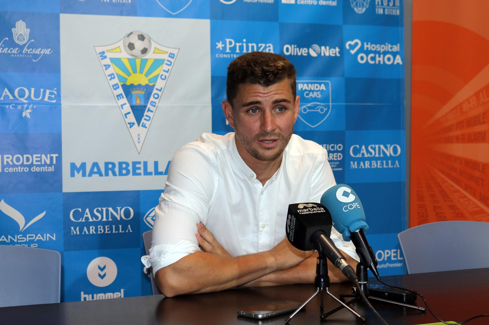 Rafael Pérez Guerrero 'Padilla', en su etapa al frente del Marbella.