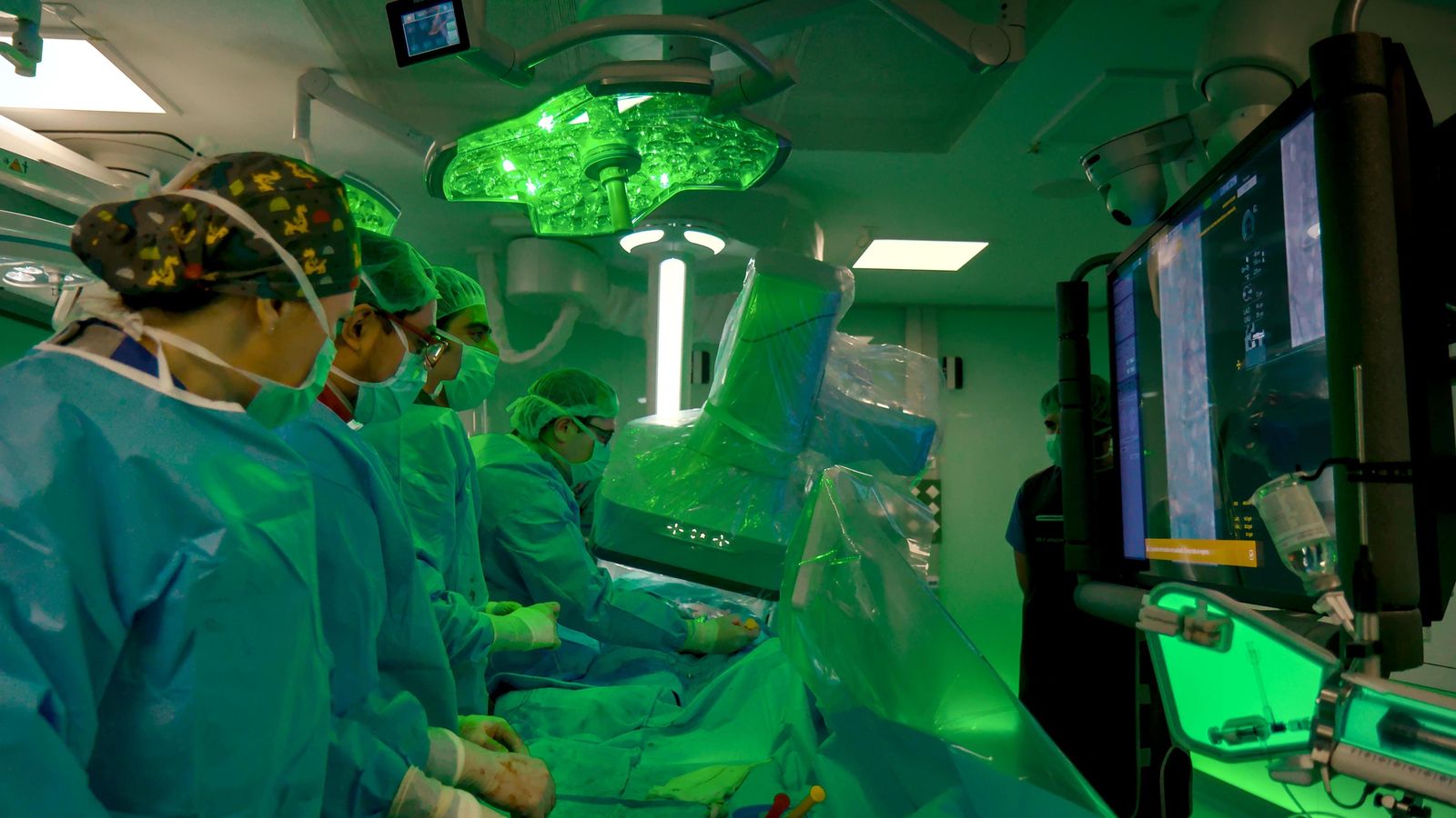 Un momento de una cirugía.