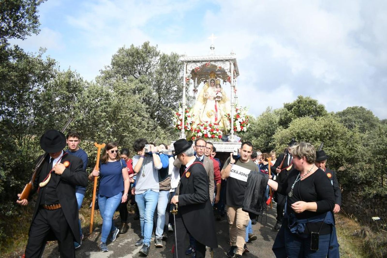 La despedida de la Virgen de Luna en Pozoblanco, en fotografías