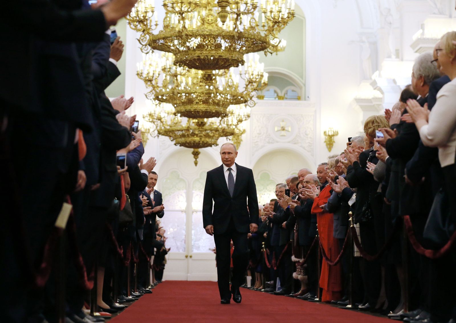 Vladimir Putin en la reciente sesión de investidura del pasado mes de mayo.