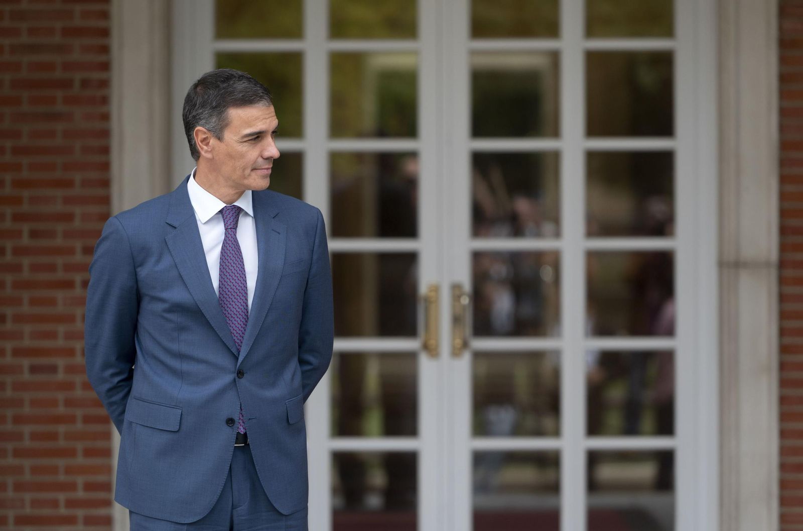 Pedro Sánchez, el pasado viernes a las puertas de La Moncloa.