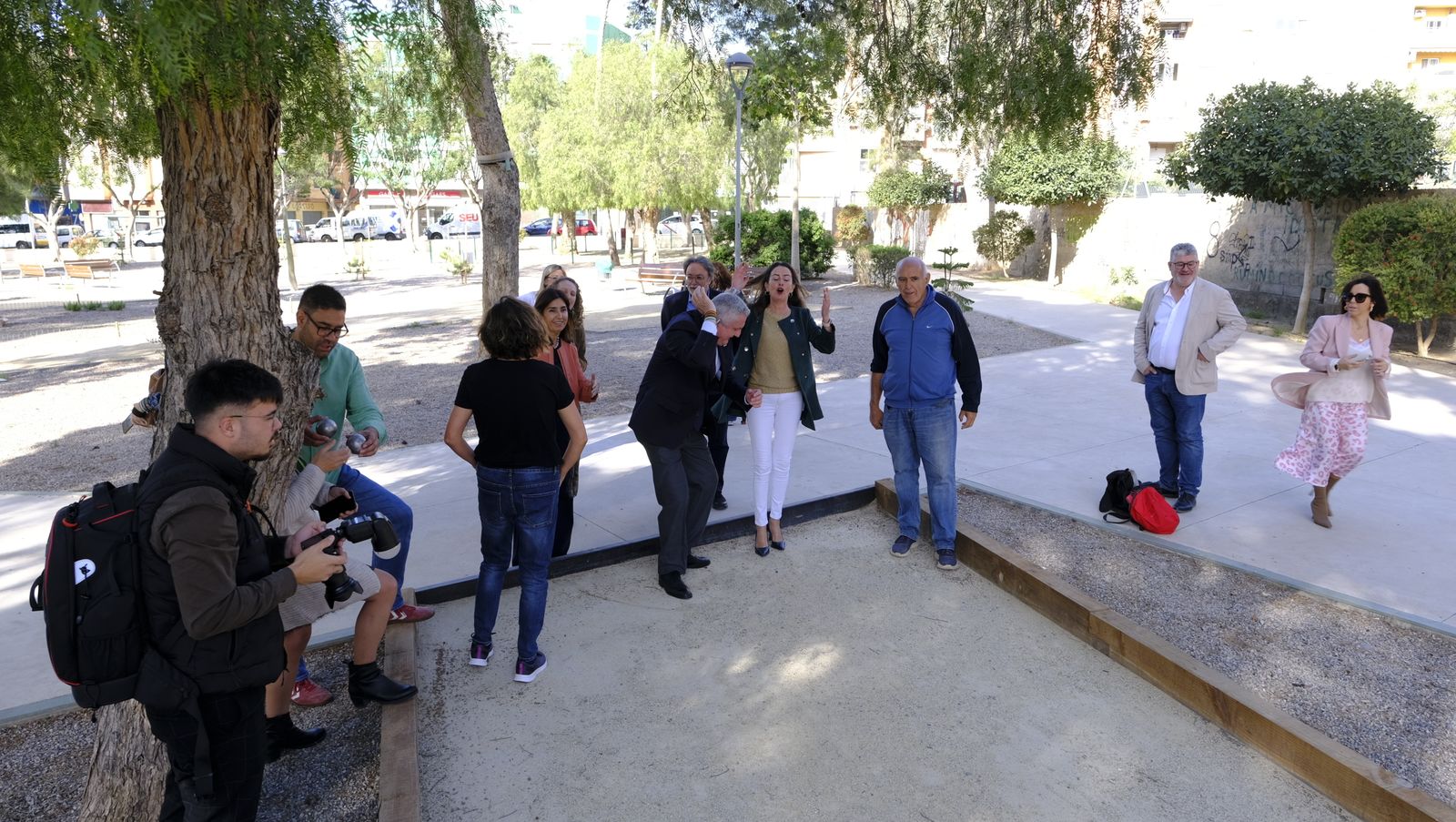 Imágenes del nuevo parque en el entorno de la Bola Azul